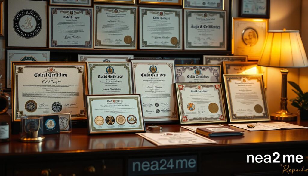 Gold buyer licenses and certifications