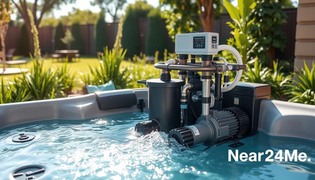 Hot tub filtration system