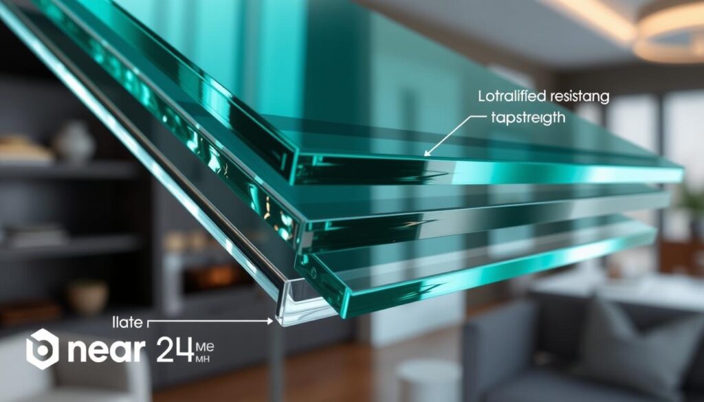 Impact-resistant glass layers