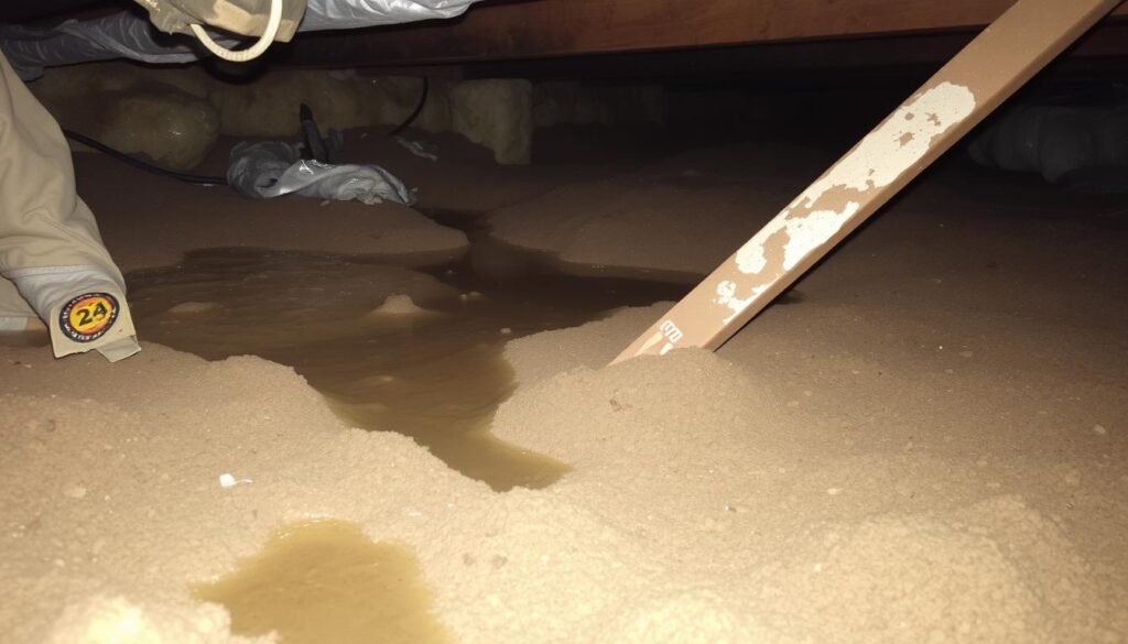 Moisture intrusion in crawl spaces