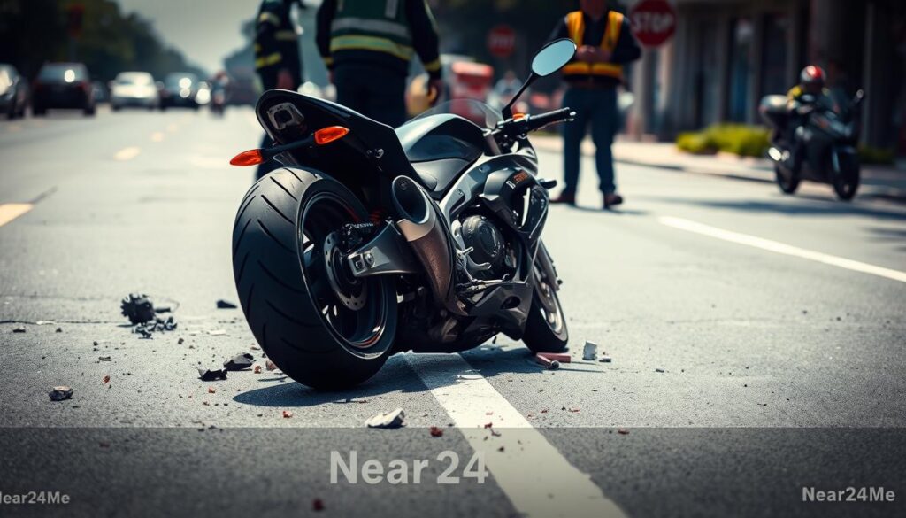 Motorcycle accident scene documentation