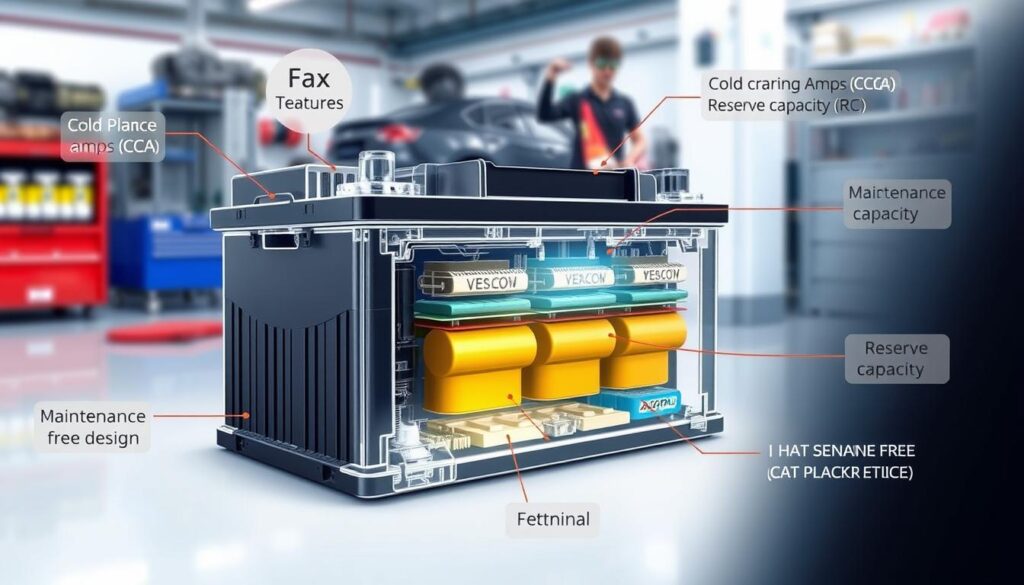 car battery features