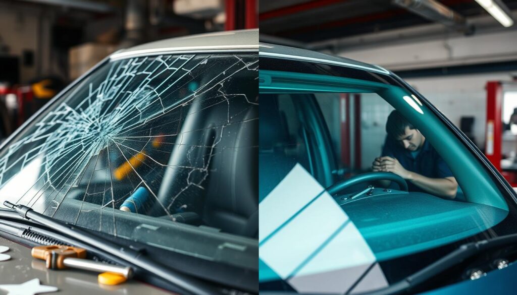 windshield repair vs. replacement